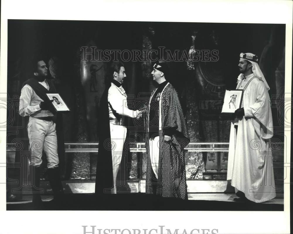 1990 Press Photo Performers in Julius Caesar of Houston Grand Opera - Historic Images