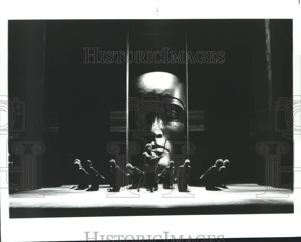 1993 Press Photo Act I, scene ii of Houston Grand Opera&#39;s production of &quot;Aida&quot; - Historic Images