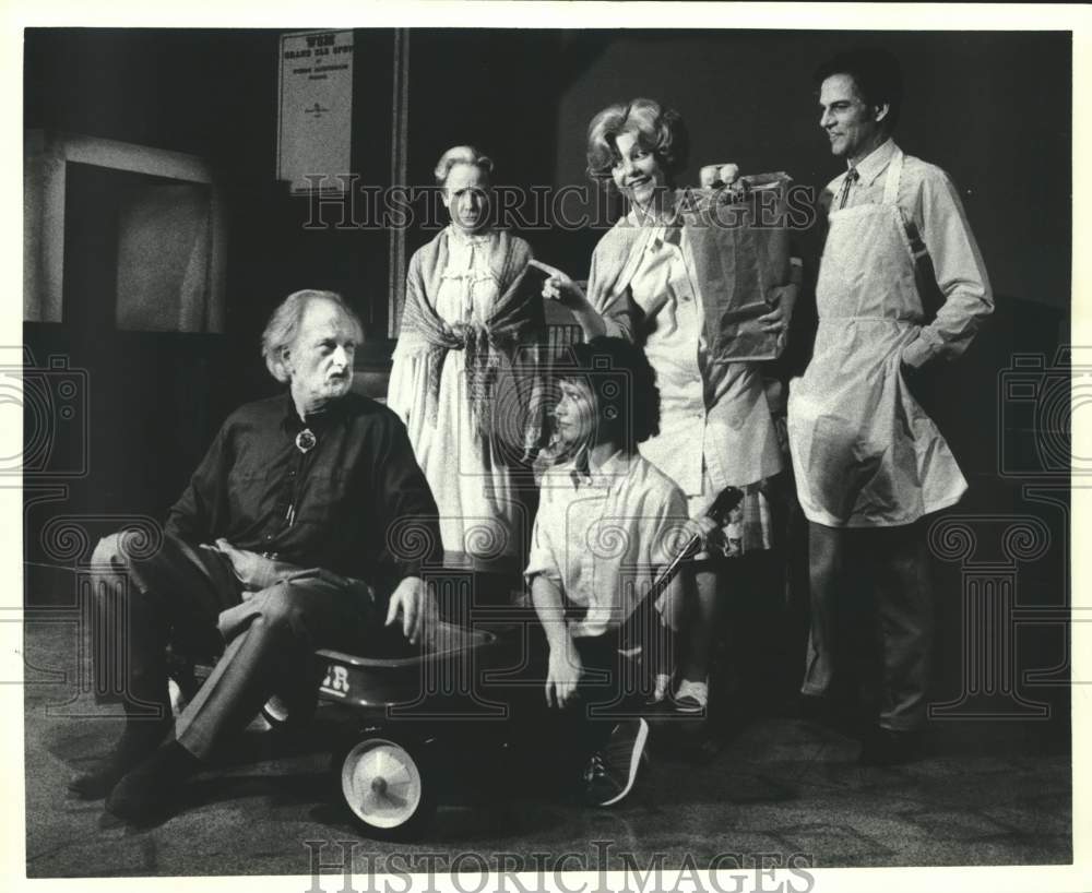 1984 Press Photo Scene from a production at Nina Vance Alley Theater, Houston- Historic Images