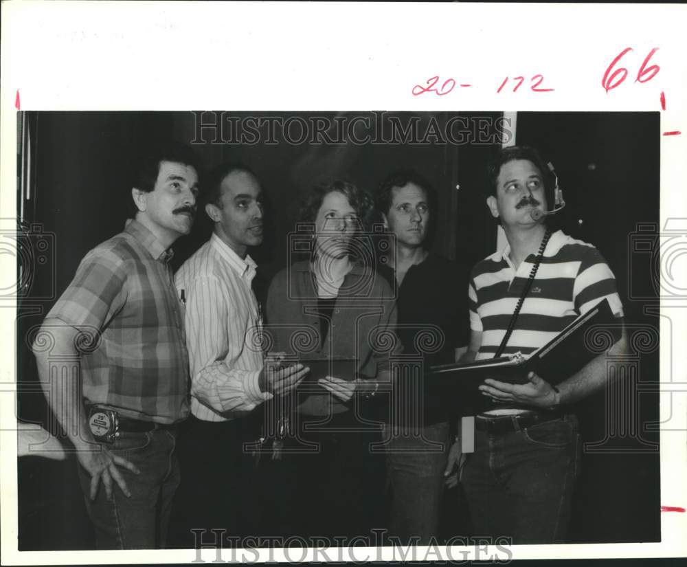 1988 Press Photo Directors and Craftsmen of "Fly" Houston Grand Opera - Historic Images