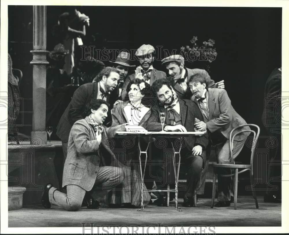 1988 Press Photo Scene from &quot;La Rondine&quot; by Houston Grand Opera - Historic Images