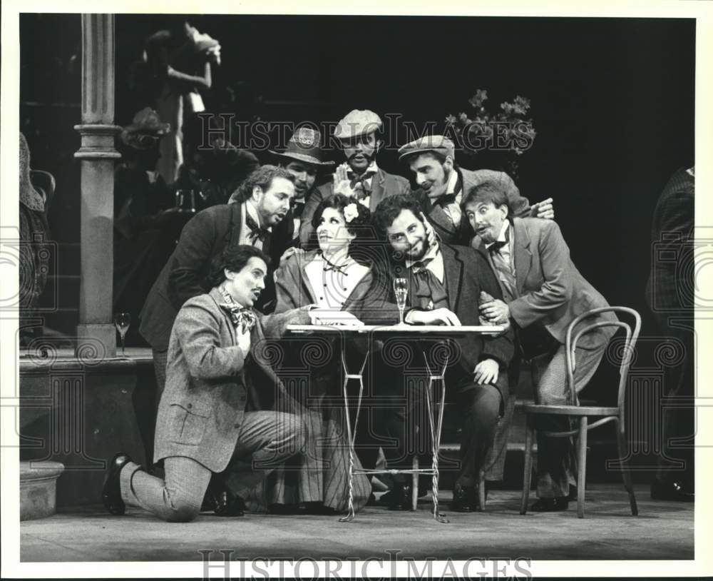 1988 Press Photo Scene from "La Rondine" by Houston Grand Opera - Historic Images