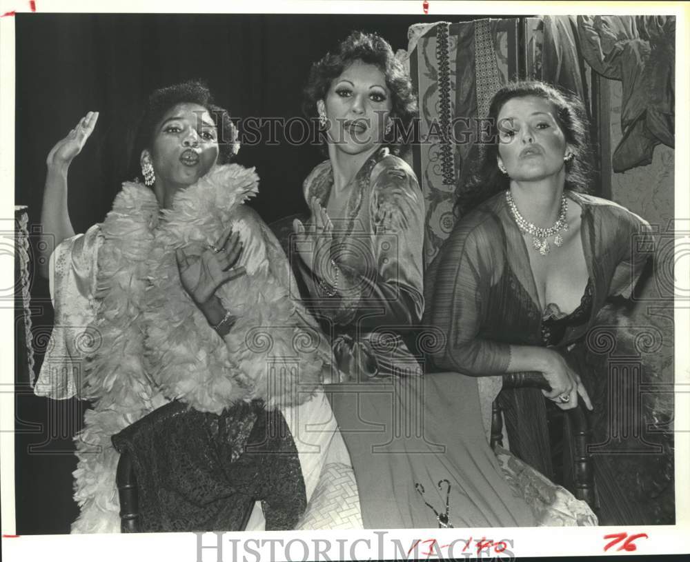 1981 Press Photo Stars of &quot;Blues in the Night&quot; at Stages in Houston - Historic Images
