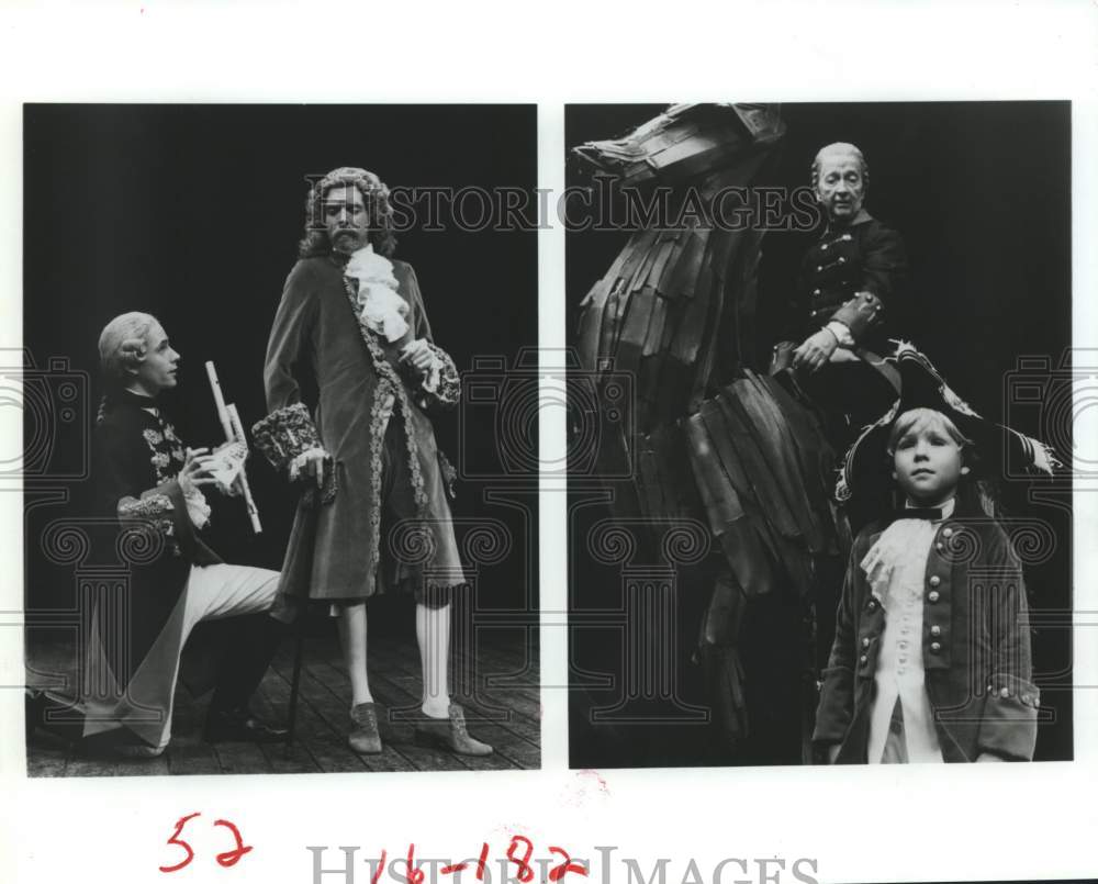 1984 Press Photo Scenes from Alley Theater's "Sorrows of Frederick" - Houston - Historic Images