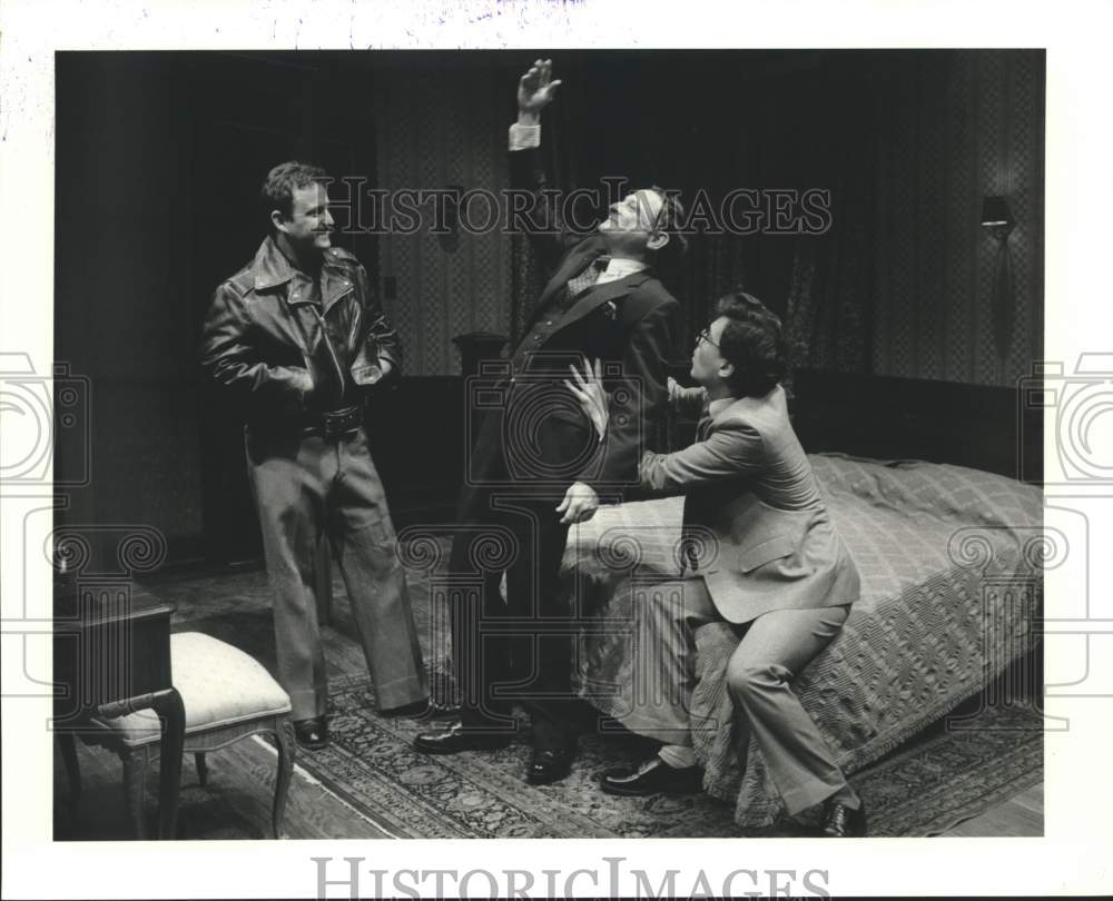 1983 Press Photo The Bridal Suite scene from &quot;Taking Steps&quot; at Alley Theater - Historic Images