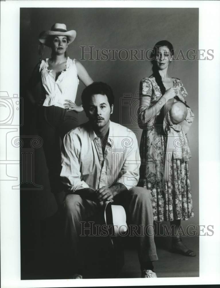 1990 Press Photo Cast of The Night of the Iguana, at Stages Theatre, Houston, TX - Historic Images