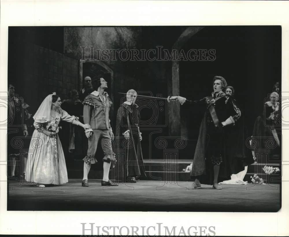 1976 Press Photo Wedding of Zerlina in Houston Grand Opera's "Don Giovanni" - Historic Images