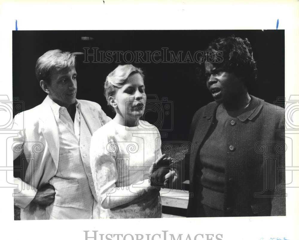 1989 Actors in Scene from 'I Am Annie Mae' at Stages in Houston - Historic Images