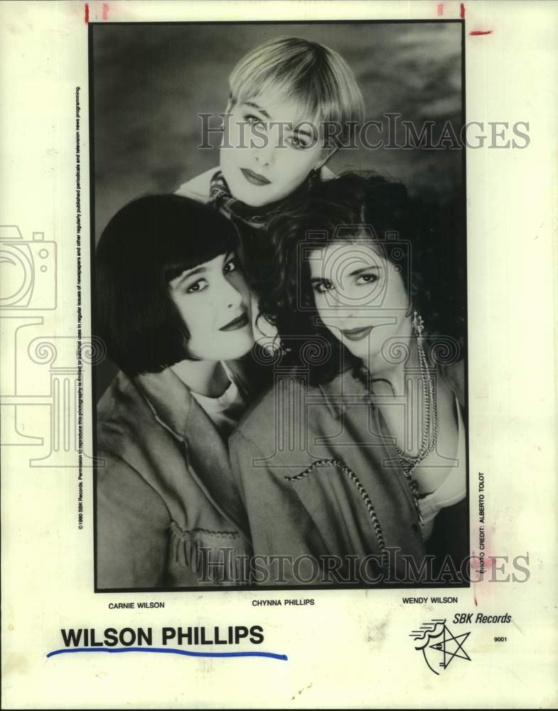 1990 Press Photo Wilson Phillips - Pop music group members - Historic Images