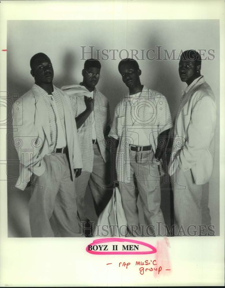 1995 &quot;Boyz II Men&quot; music group members - Historic Images
