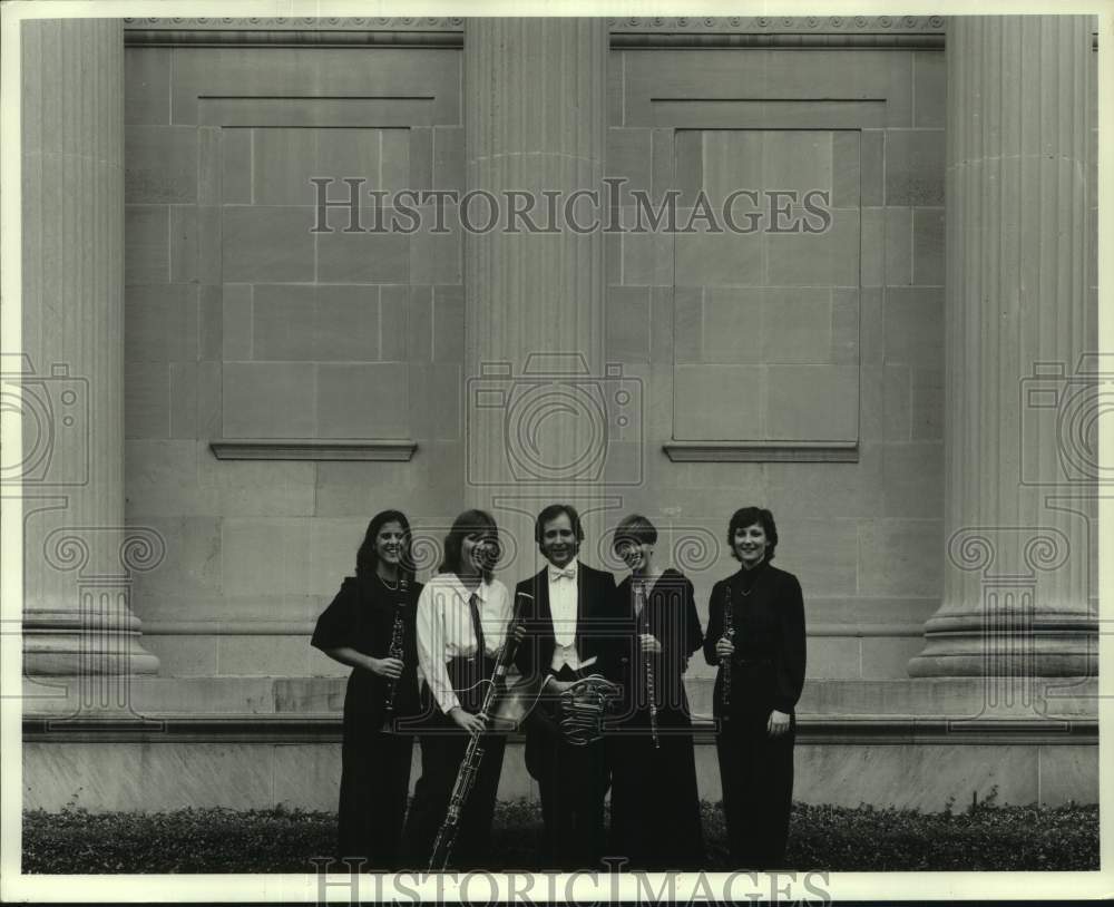 1986 Press Photo Cimarron Wind Quintet - Heinen Theatre, Houston - Historic Images