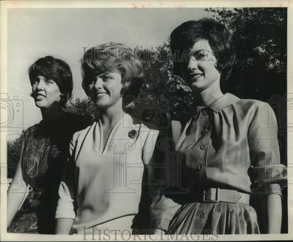 1963 Press Photo Rondelet Ball Queen candidates - Rice University, Houston - Historic Images