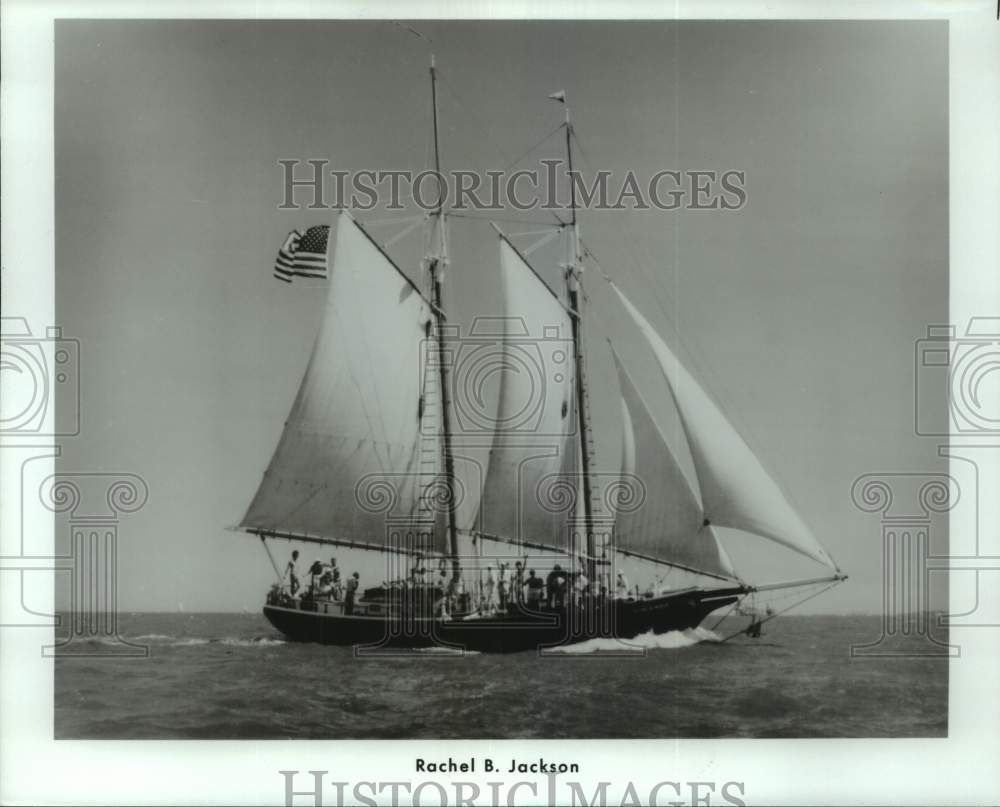 1990 Press Photo Tall Ship - Rachel B. Jackson - hcx35504 - Historic Images