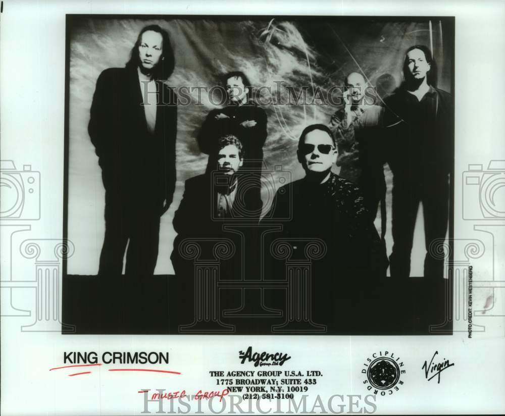 1995 Press Photo Members of the band &quot;King Crimson&quot; - hcx35960 - Historic Images