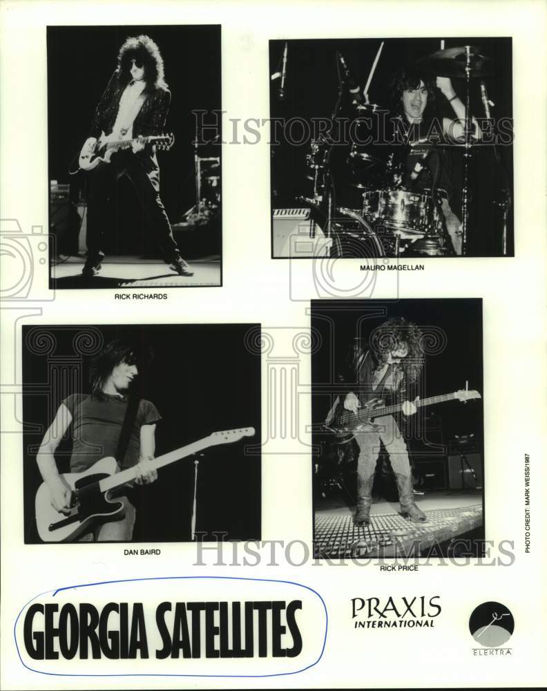 1987 Press Photo Rock Group “Georgia Satellites” - Historic Images