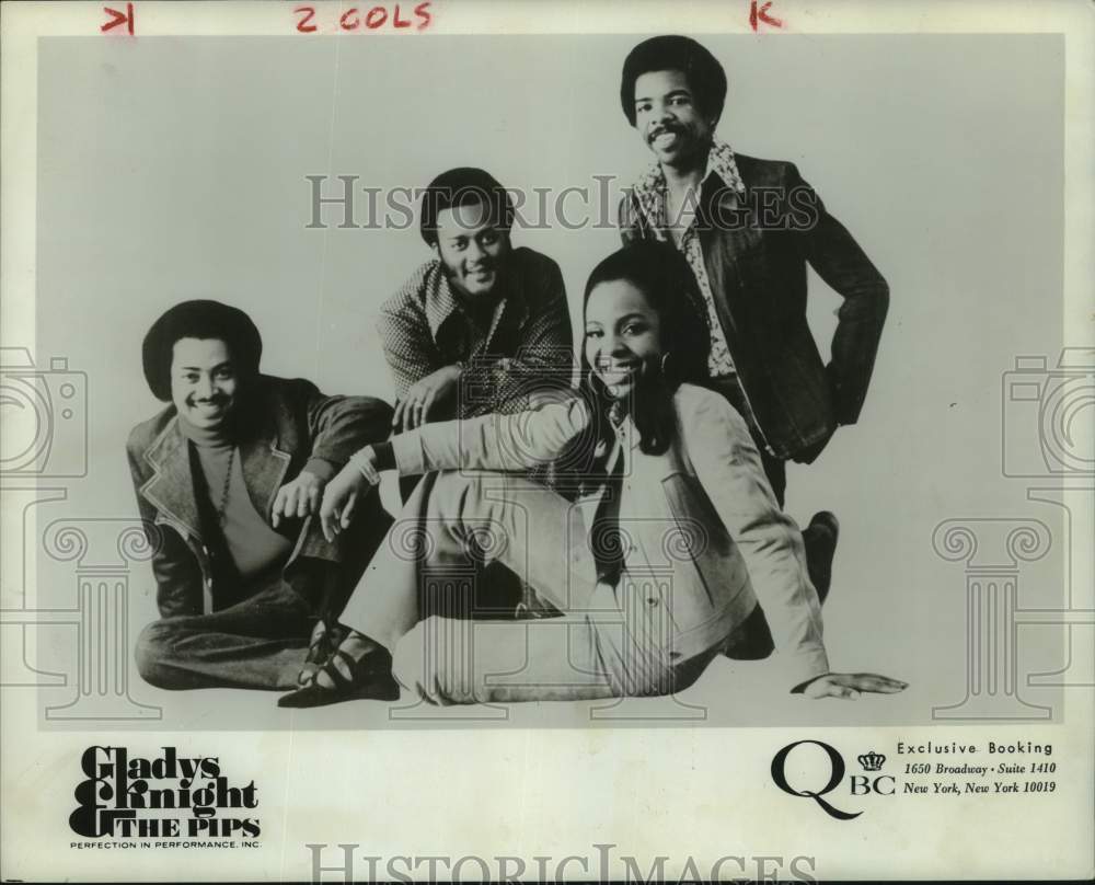 1973 Press Photo Gladys Knight and The Pips, Edward Patten and William Guest - Historic Images