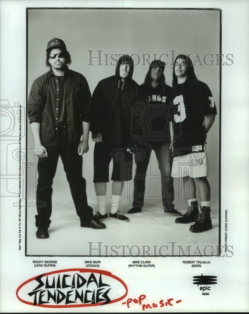 1992 Press Photo Suicidal Tendencies music group - Historic Images