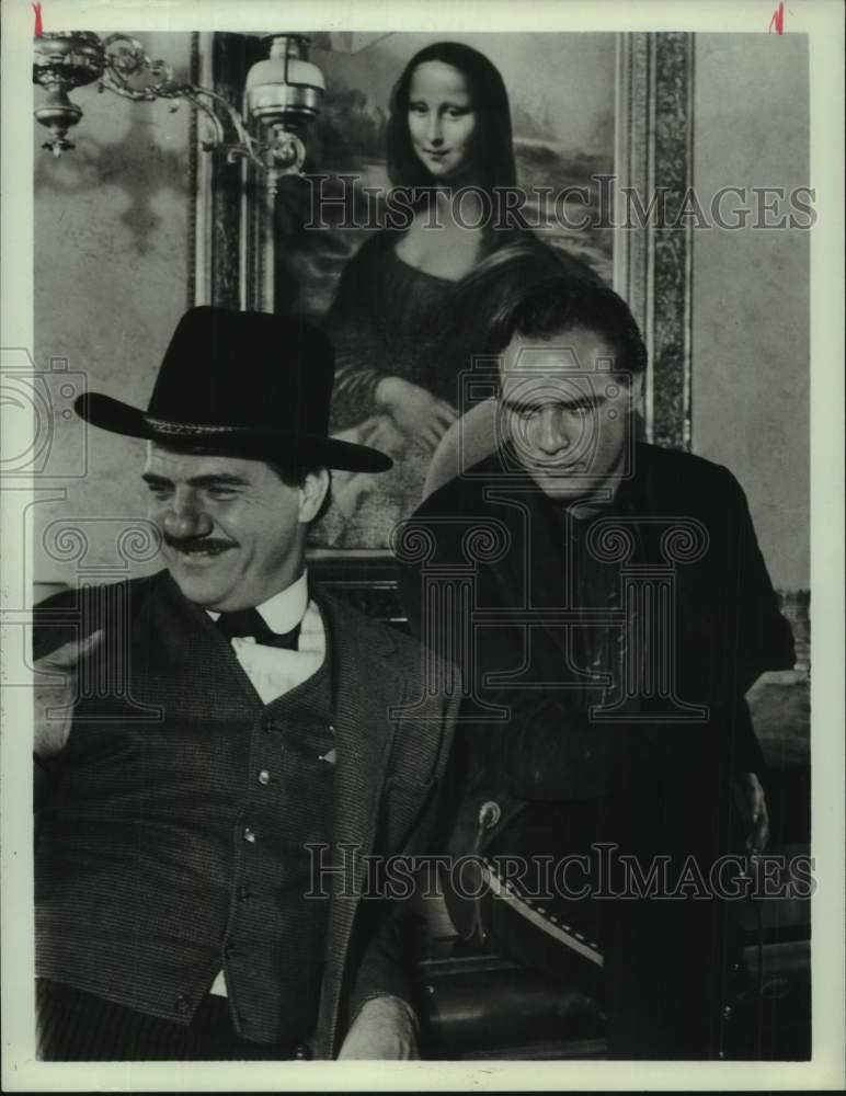 1966 Press Photo Actors Karl Malden &amp; Marlon Brando in One-Eyed Jacks - Historic Images