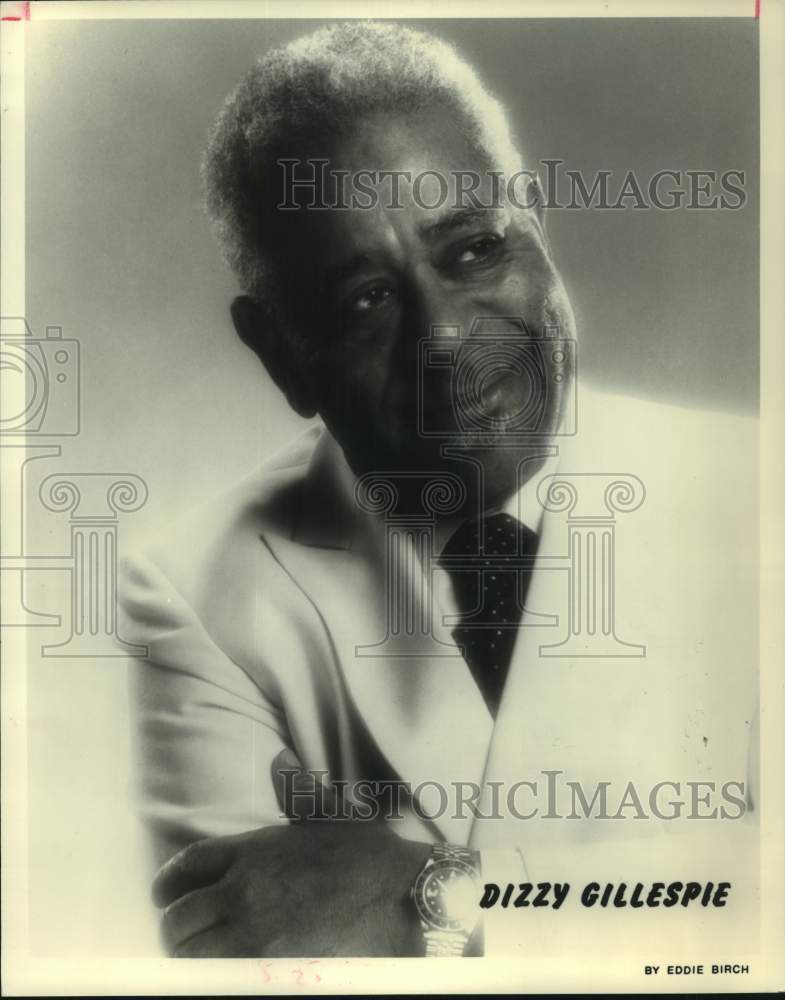 1991 Press Photo Entertainer Dizzy Gillespie - Historic Images