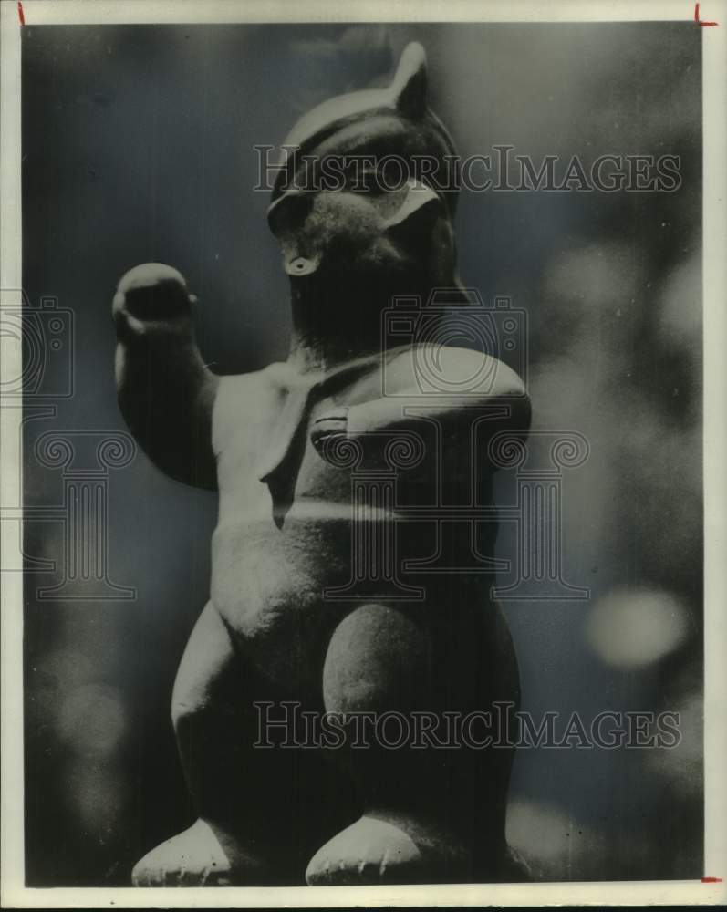 1961 Press Photo Mayan Art-Sculpture - Historic Images