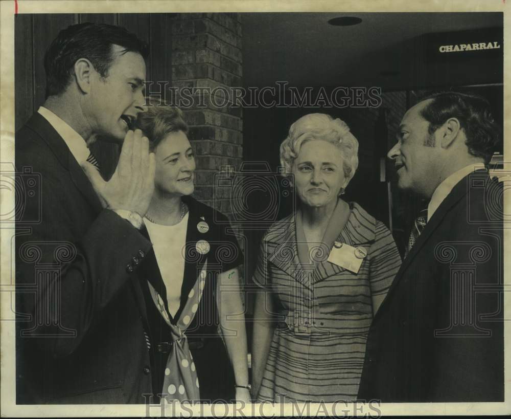 1970 Press Photo Republican women hear leaders - George Bush &amp; Jimmy Allison; TX - Historic Images