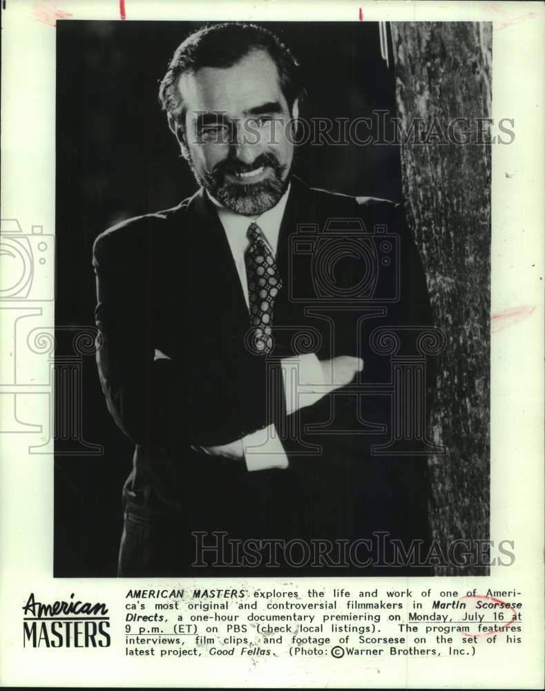 1990 Press Photo Director Martin Scorsese Documentary on PBS - Historic Images