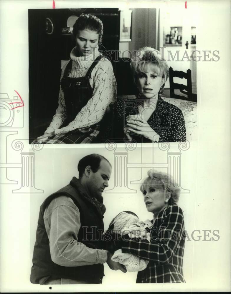1994 Press Photo Actress Barbara Eden, Danny Kovacs and Missy Crider in Scenes - Historic Images