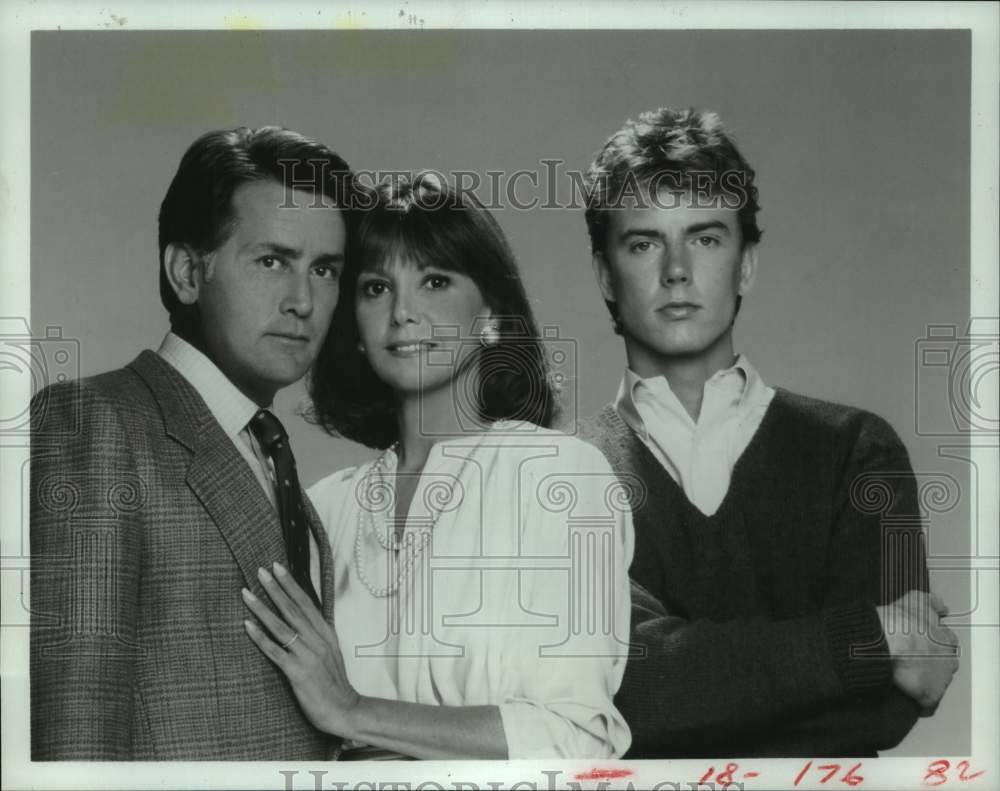 1985 Press Photo Martin Sheen, Marlo Thomas, Barry Tubb star in Consenting Adult - Historic Images