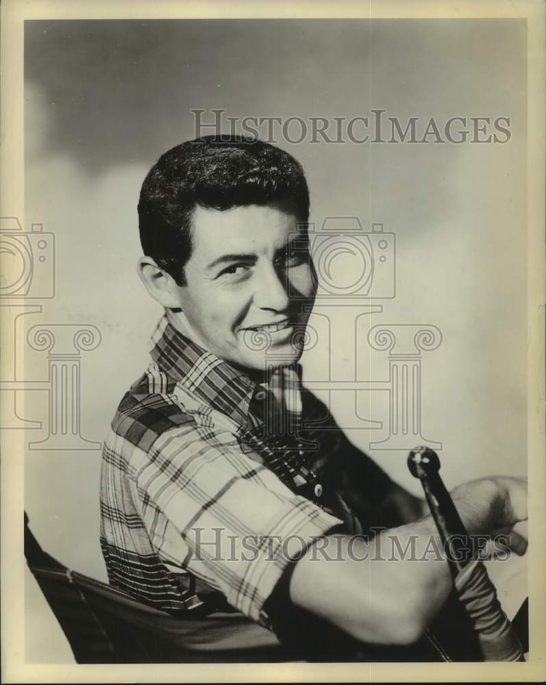 1955 Press Photo Singer Eddie Fisher - Historic Images