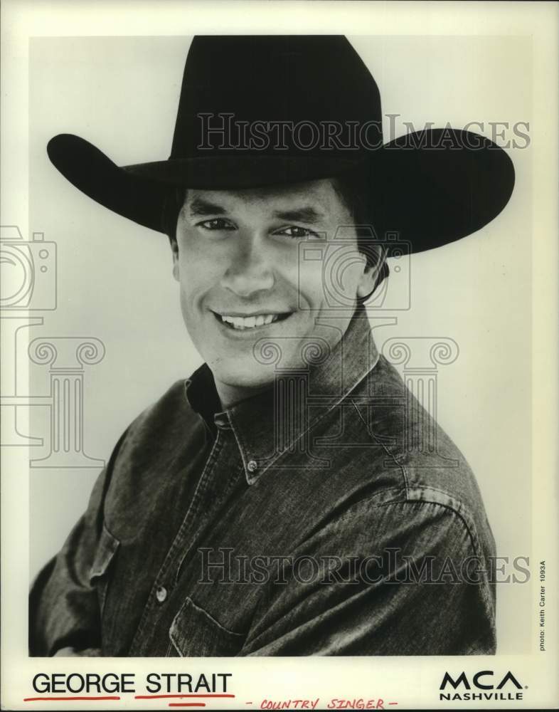 1993 Press Photo George Strait, country singer - Historic Images