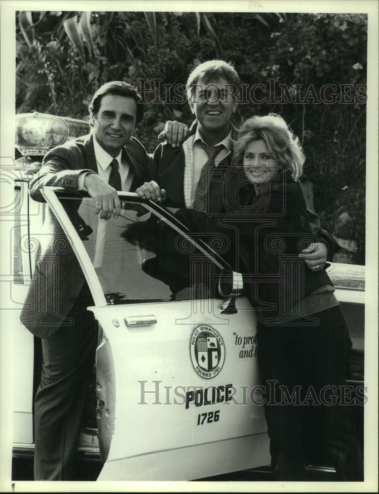 1987 Press Photo Angie Dickinson, Don Meredith, Tony LoBianco in Police Story II - Historic Images
