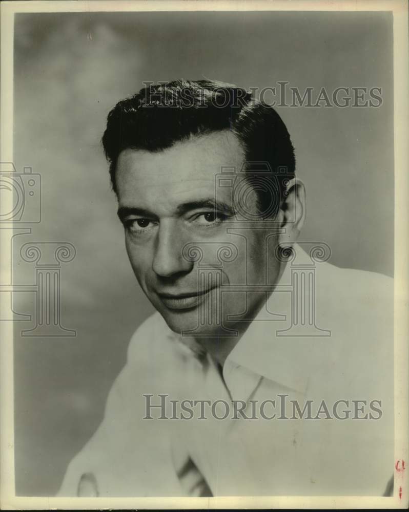 1963 Press Photo Yves Montand to Sing at President Kennedy's Inauguration - Historic Images