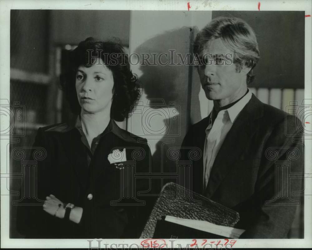 1985 Press Photo &quot;Brubaker&quot; - Jane Alexander and Robert Redford - Historic Images