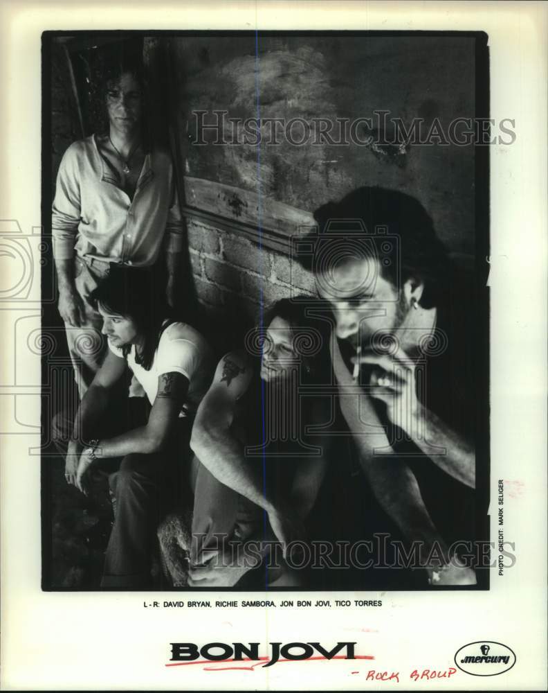 1995 Press Photo “Bon Jovi” band members - Historic Images