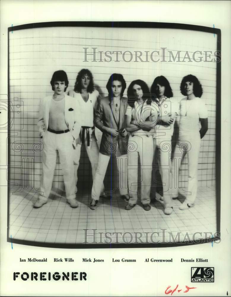 1979 Press Photo Members of pop group “Foreigner” - Historic Images