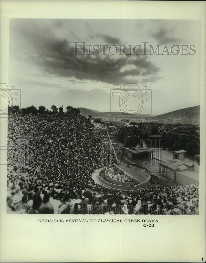 1966 View of Epidaurus Festival of Classic Greek Drama in Greece-Historic Images