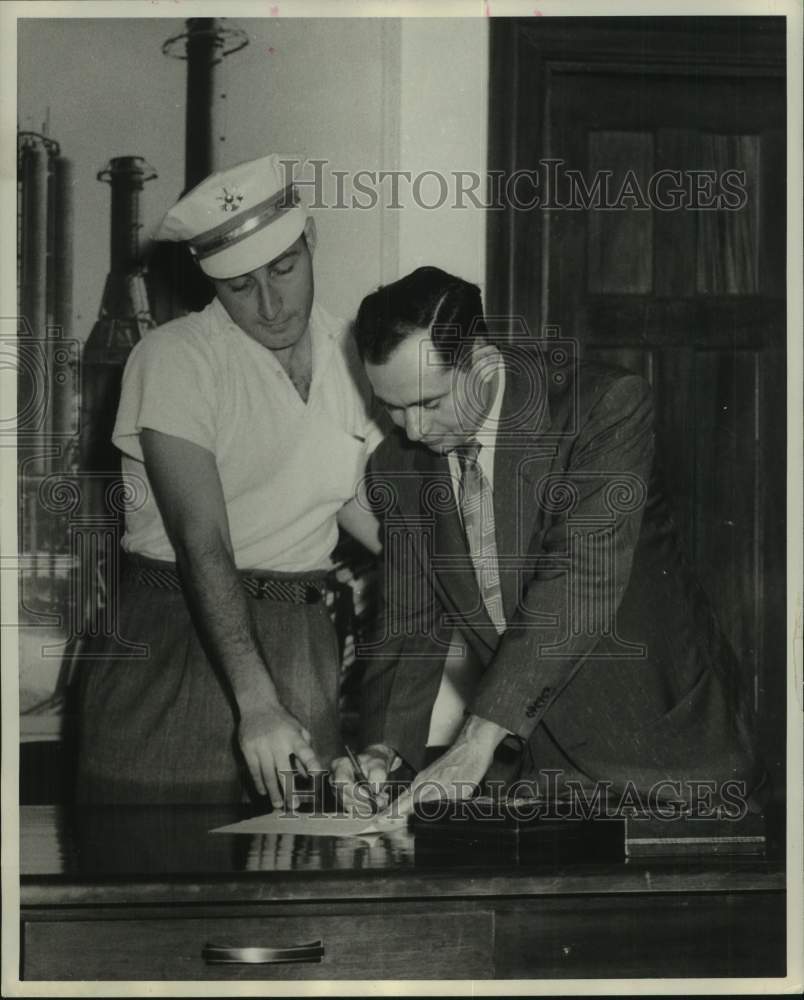 1955 Papers signed - US Civil Defense - Air Patrol-Historic Images