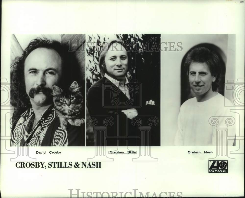 1982 Press Photo The members of music group Crosby, Stills &amp; Nash - Historic Images