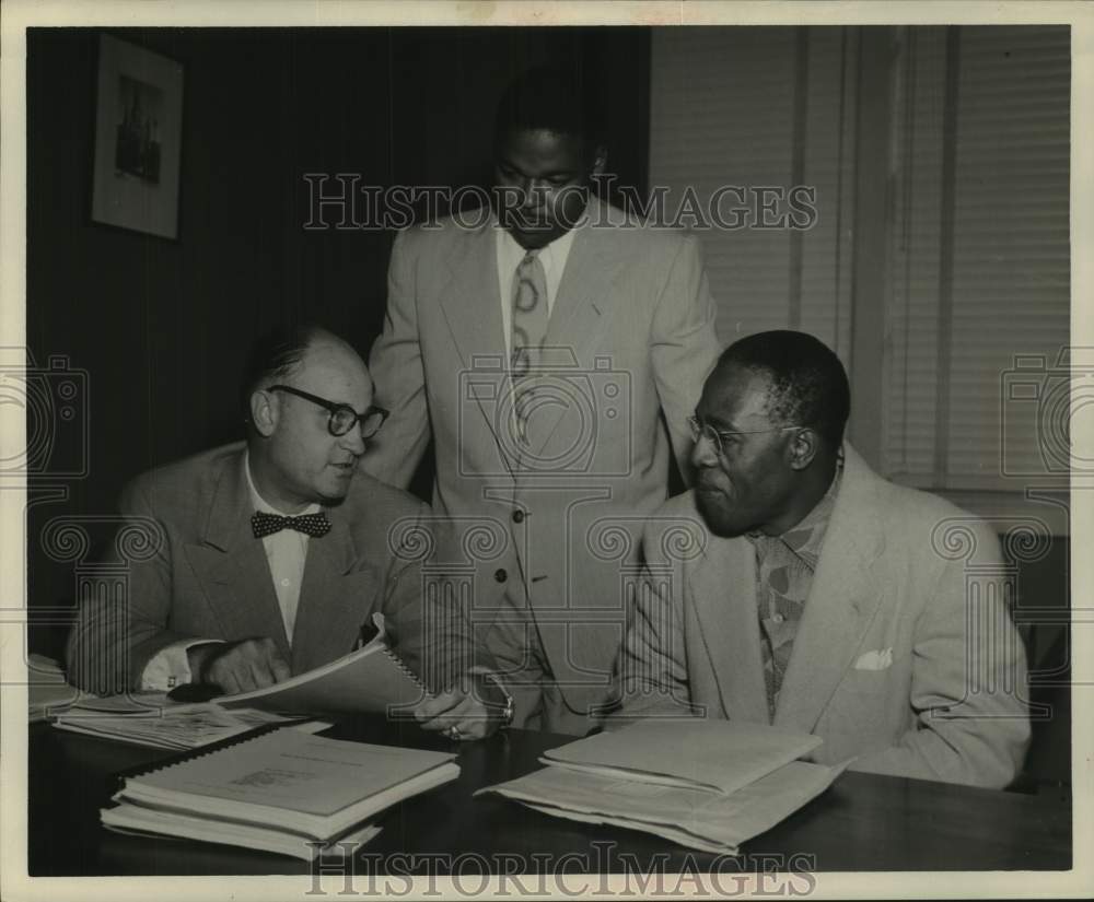 1953 W. Stewart Boyle, Joseph Funches &amp; Daniel Gay in Houston-Historic Images