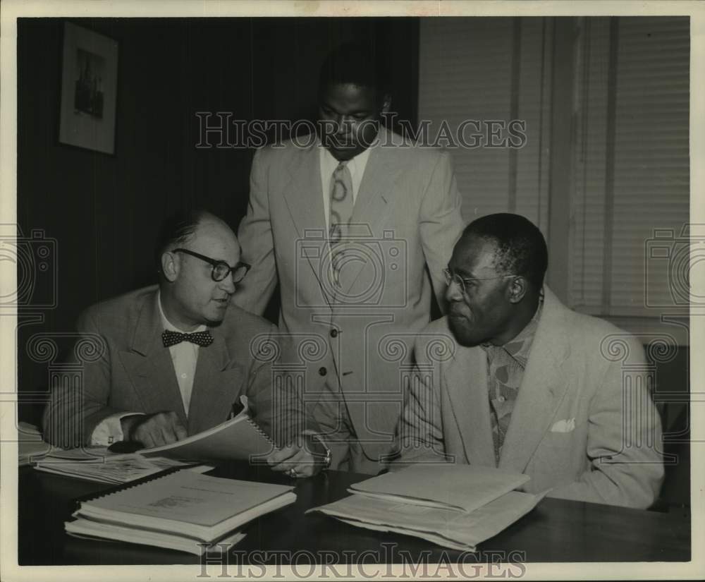 1953 W. Stewart Boyle, Joseph Funches & Daniel Gay in Houston-Historic Images