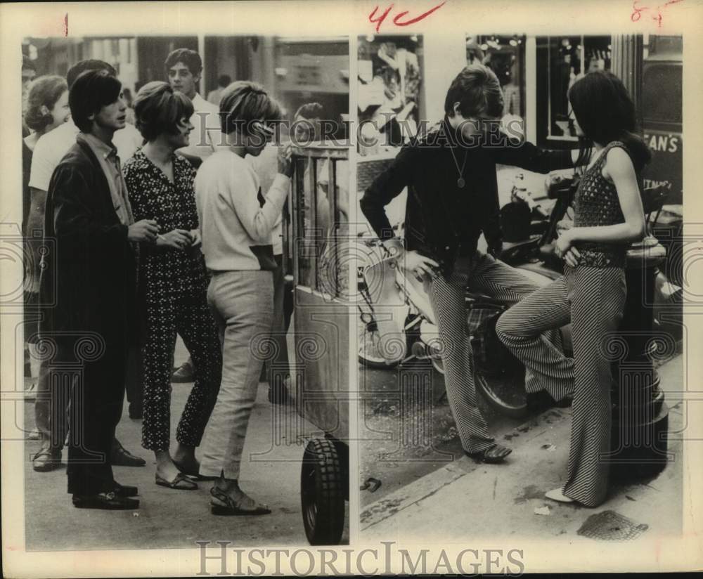 1966 Press Photo Mod pants fashion trend in Rio de Janeiro and London - Historic Images