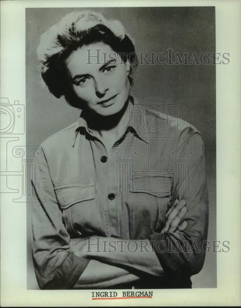 1981 Press Photo Ingrid Bergman, actress - Historic Images