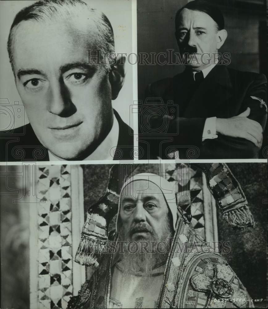 1973 Press Photo Alec Guinness &amp; co-stars in &quot;Hitler: The Last Ten Days&quot; - Historic Images