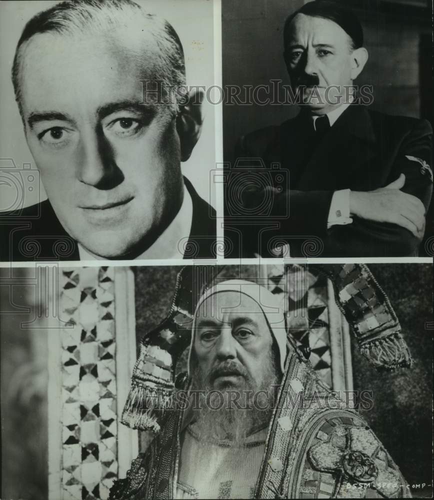 1973 Press Photo Alec Guinness & co-stars in "Hitler: The Last Ten Days" - Historic Images
