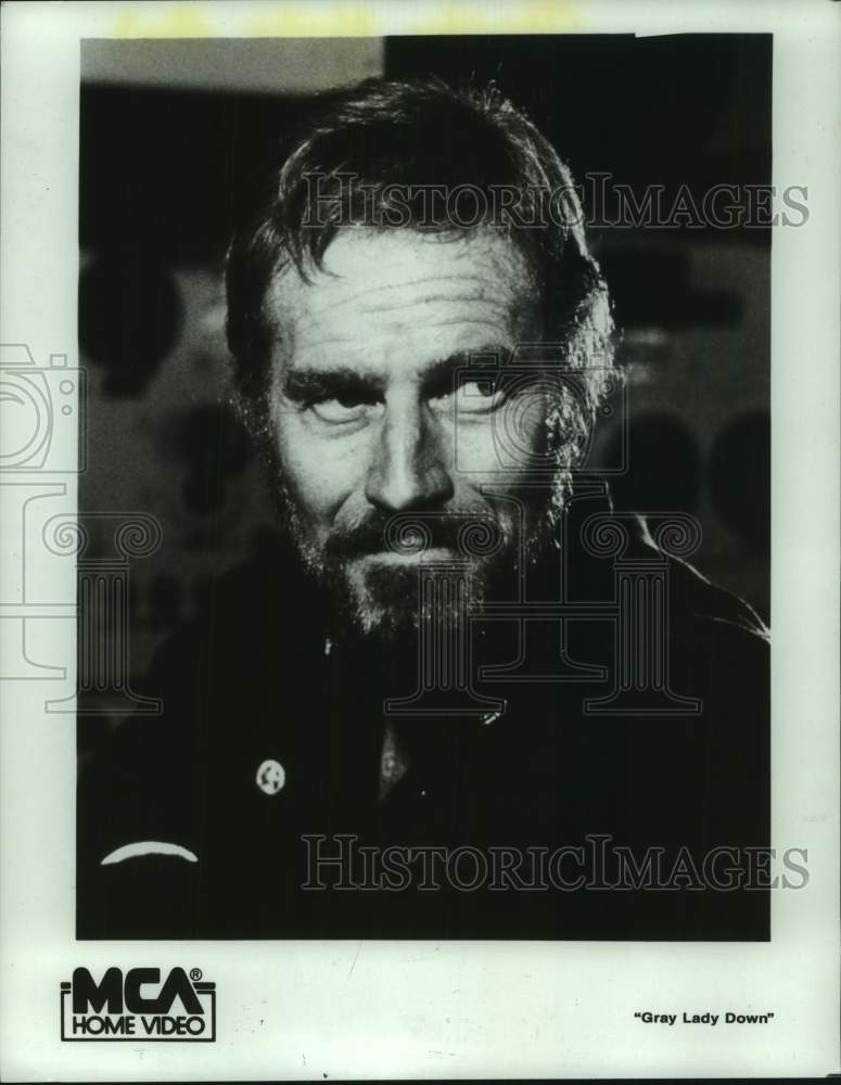 Press Photo Charlton Heston in &quot;Gray Lady Down&quot; - hcx43933- Historic Images