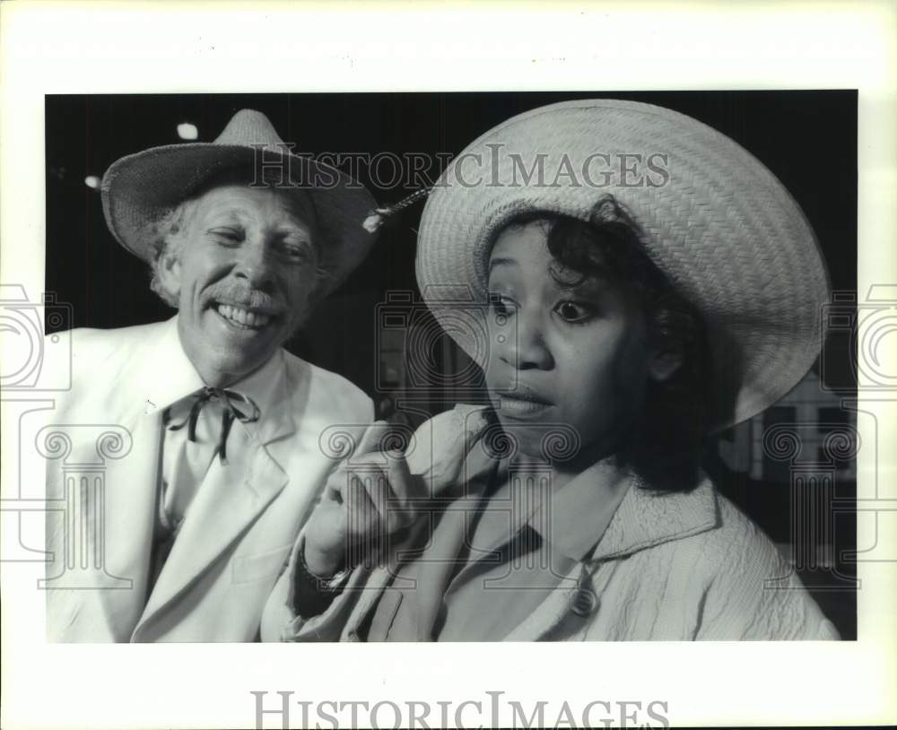 1994 Press Photo Rick Walter and Chandra Hawkins; &quot;Purlie Victorious&quot; in Houston - Historic Images