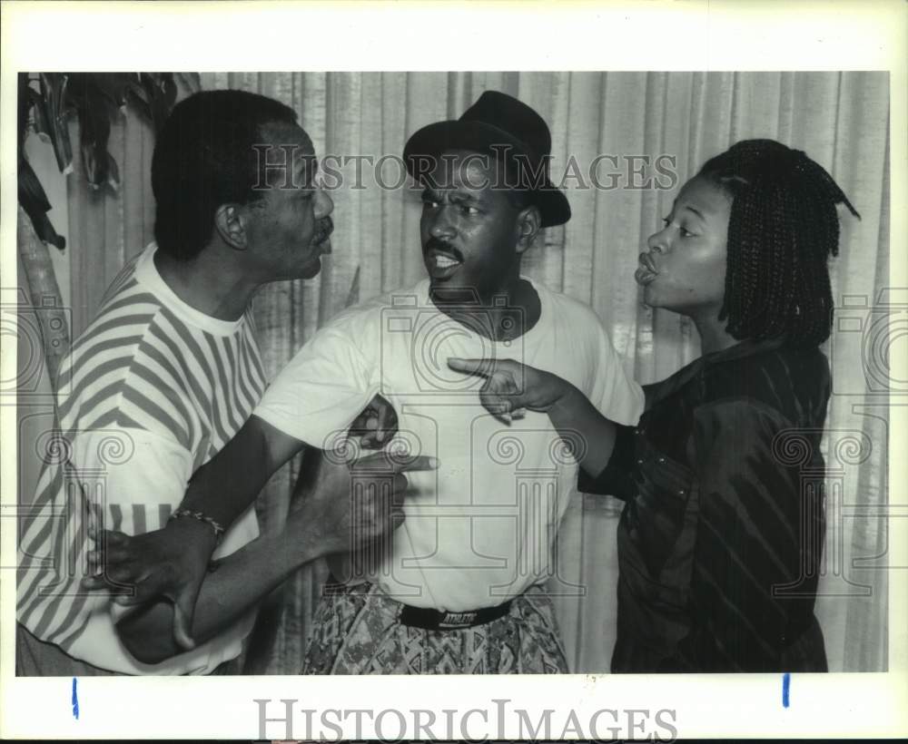 1993 Press Photo &quot;Brothers &amp; Sisters, Husbands &amp; Wives&quot; - Ensemble in Houston - Historic Images