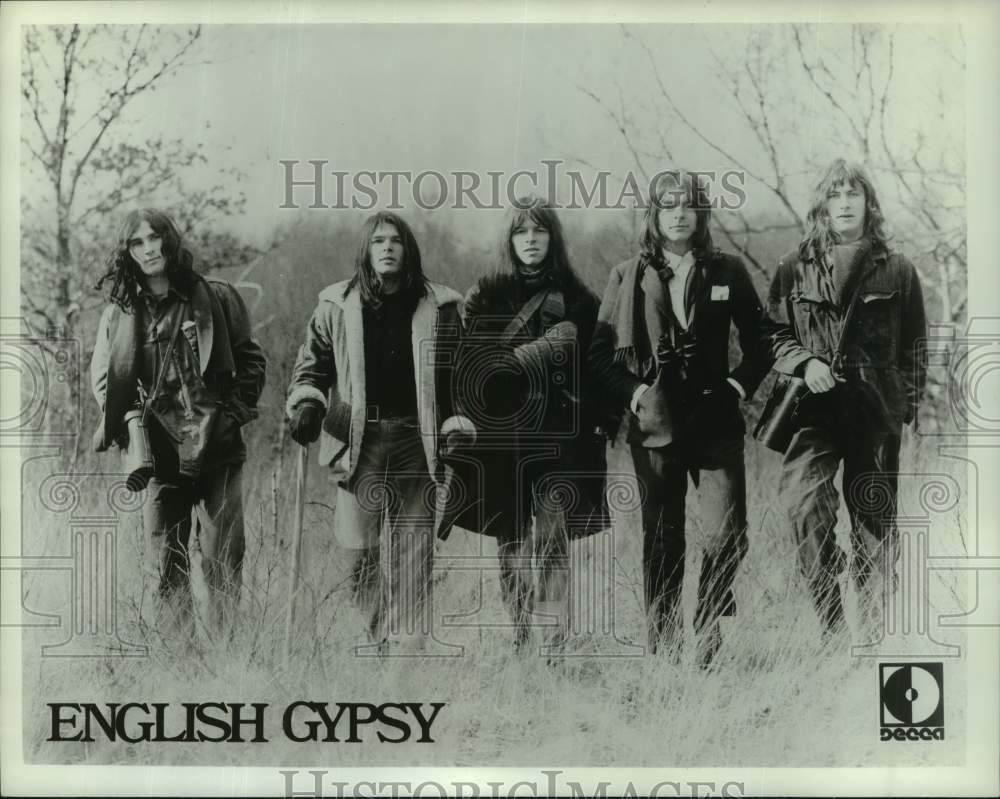 1972 Press Photo Band Members of English Gypsy - hcx45104- Historic Images