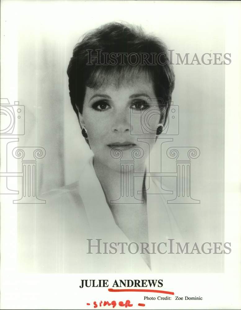 1998 Press Photo Julie Andrews, Singer - Historic Images