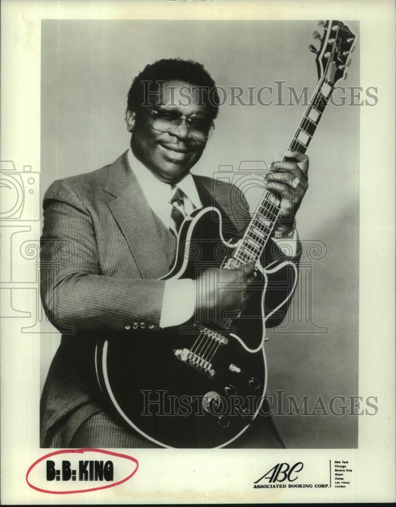 1989 Press Photo Blues Singer B.B. King - Historic Images